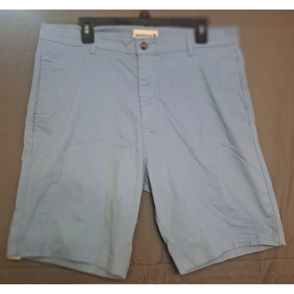 NWT Saddlebred Flat Front Chino Shorts Men's Size 34 Blue